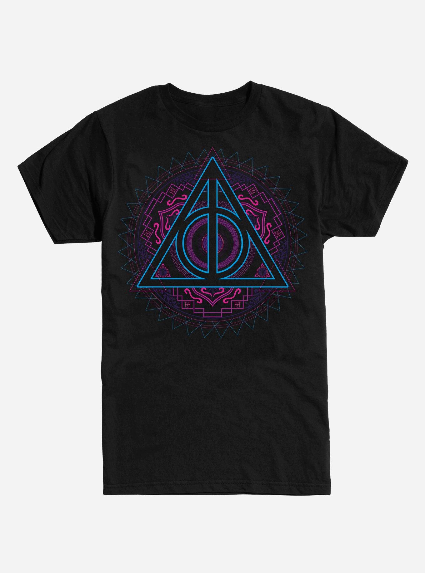 Harry Potter Deathly Hallows Symbol Decal T-Shirt, BLACK, hi-res