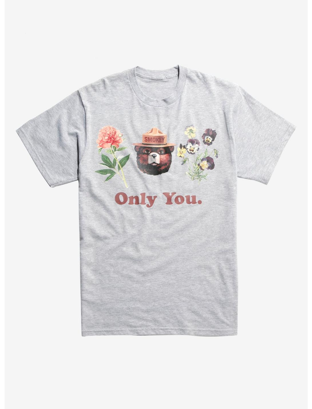 Smokey The Bear Floral Only You T-Shirt, MULTI, hi-res