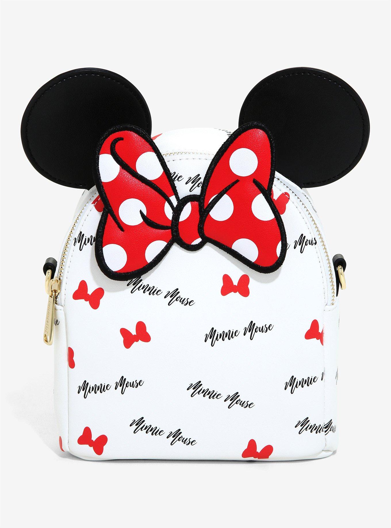 Loungefly Disney Minnie Mouse Denim Patch Backpack - BoxLunch Exclusive