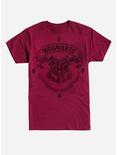 Harry Potter Hogwarts Shield Outline T-Shirt, INDEPENDENCE RED, hi-res