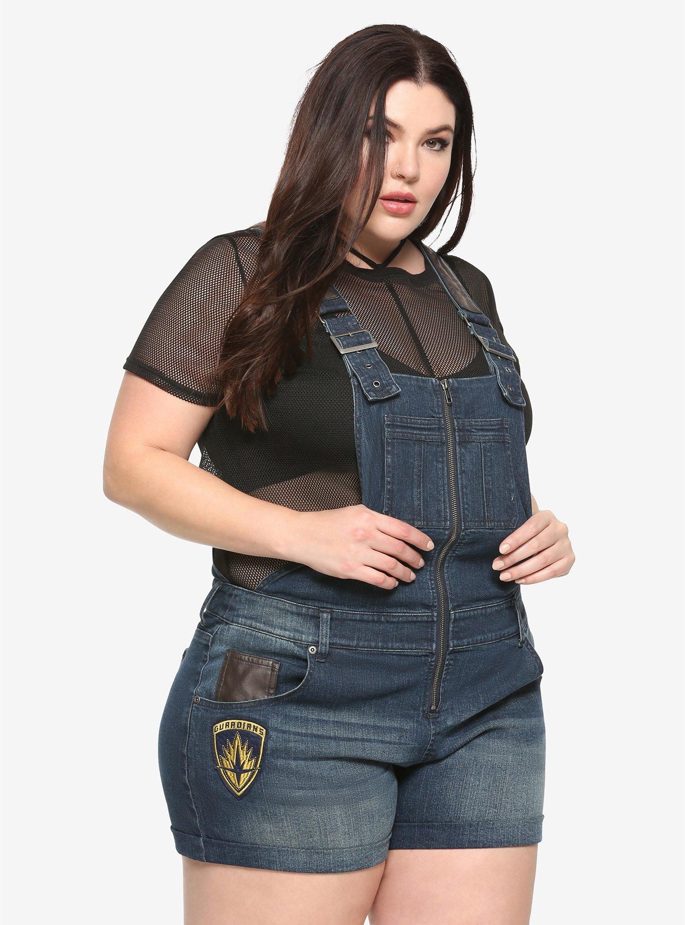 Marvel Avengers Rocket Raccoon Shortalls Plus Size, MULTI, hi-res