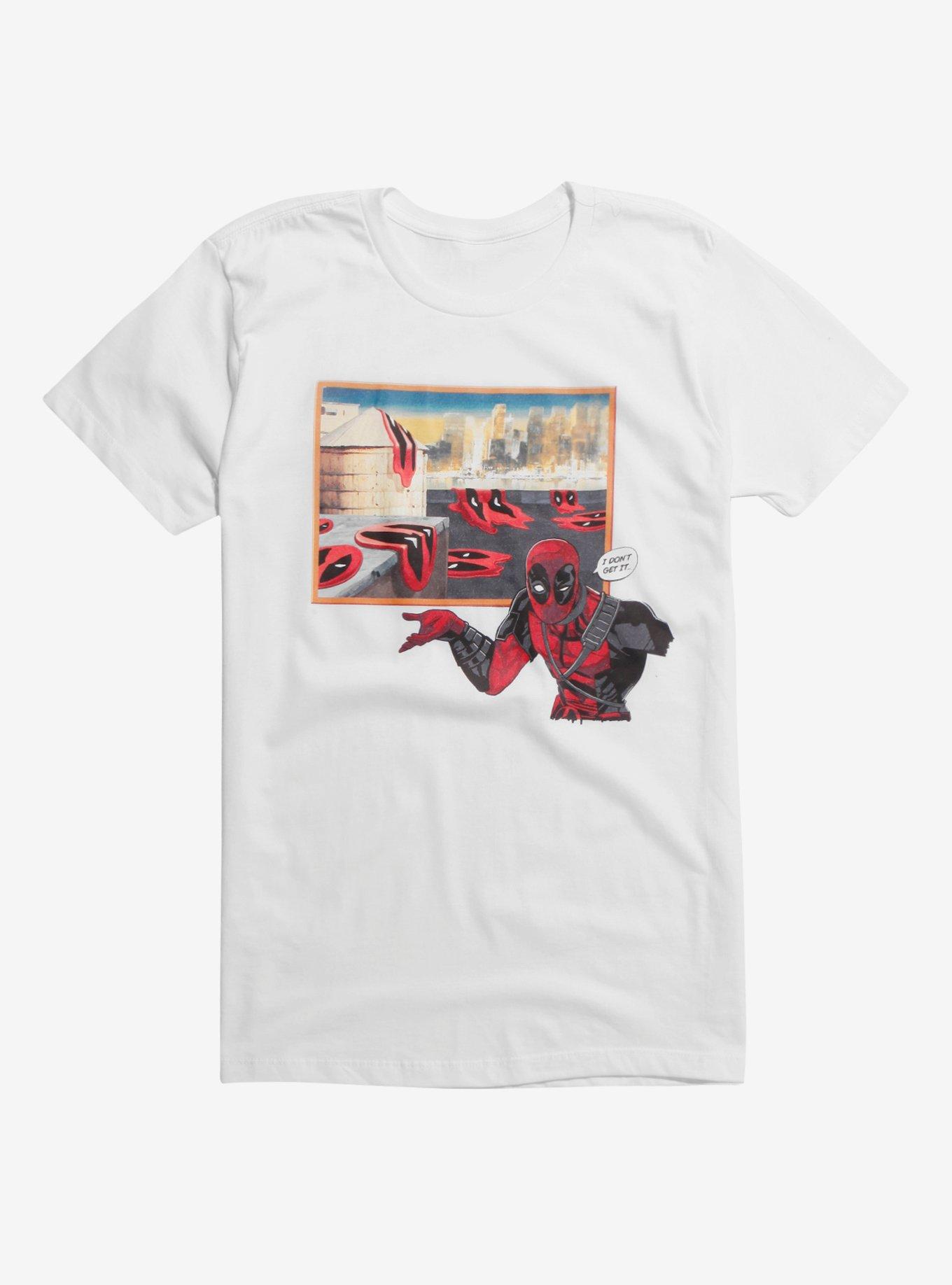 Marvel Deadpool Melting Mask Art T-Shirt | Hot Topic