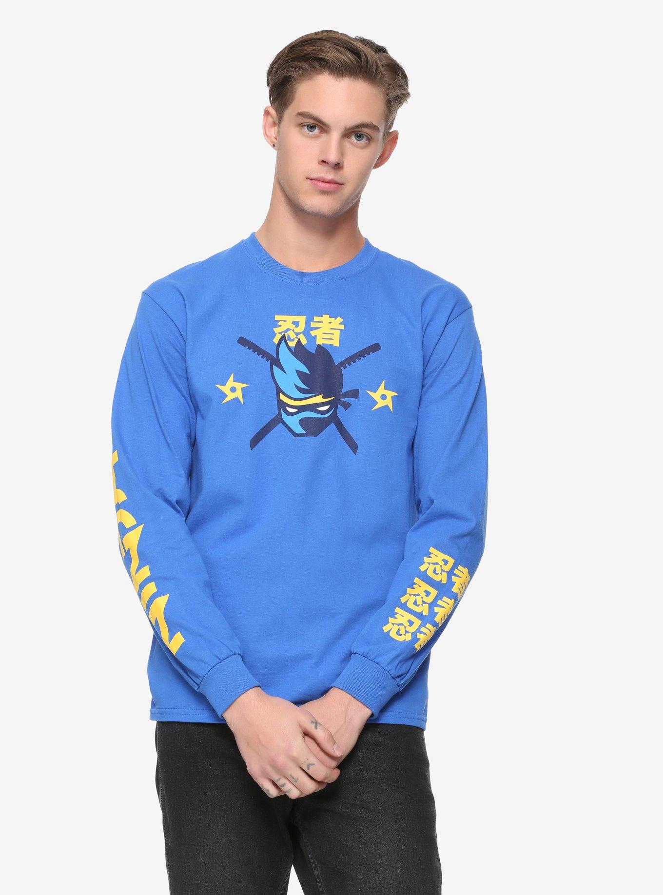 Ninja Logo Long-Sleeve T-Shirt, YELLOW, hi-res