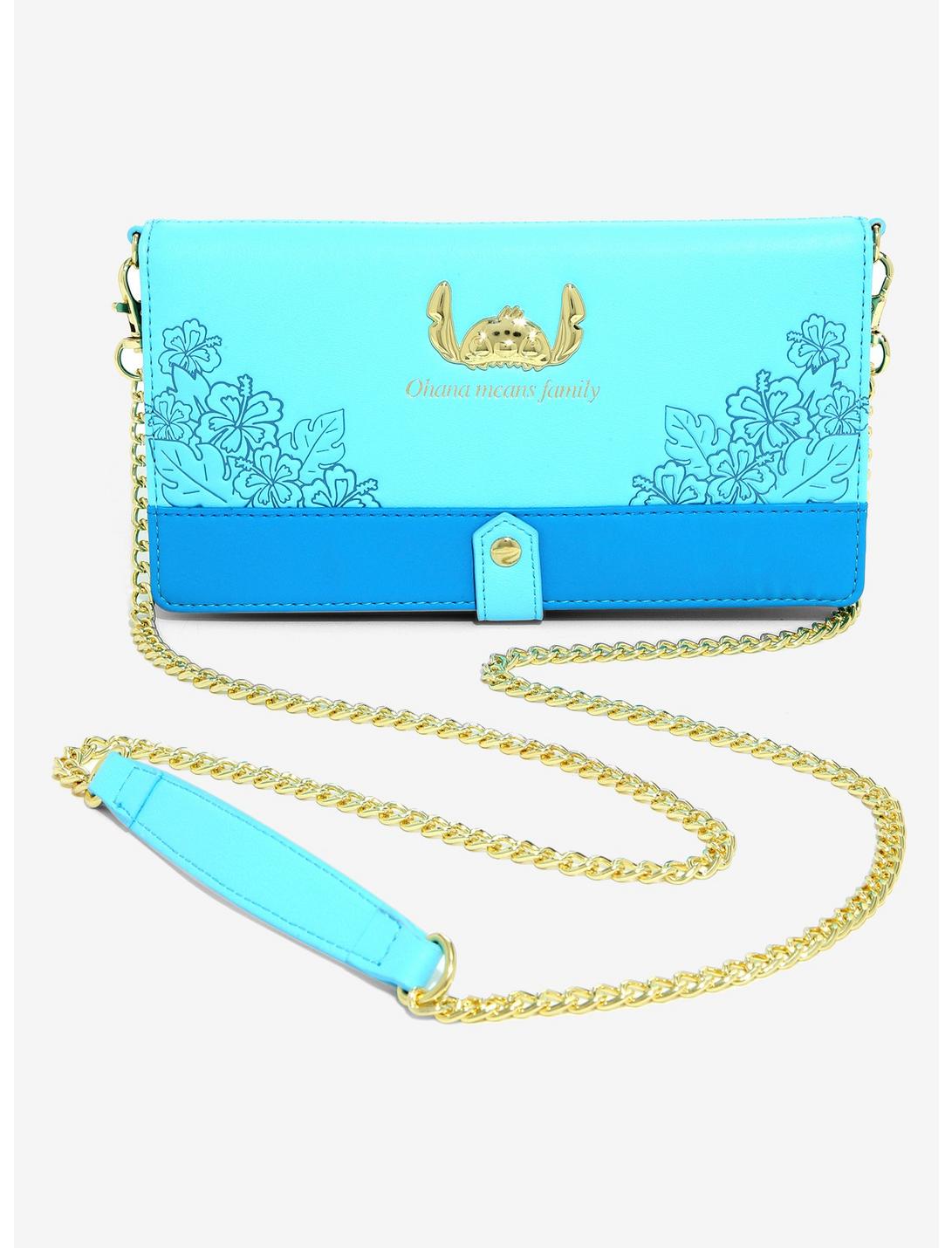 Loungefly Disney Lilo & Stitch Ohana Means Family Crossbody Wallet - BoxLunch Exclusive, , hi-res