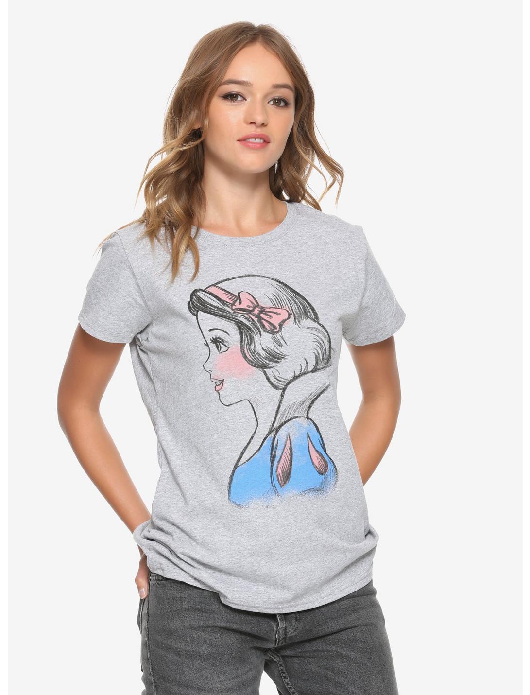 Disney Snow White And The Seven Dwarfs Sketched Snow White Girls T-Shirt, MULTI, hi-res