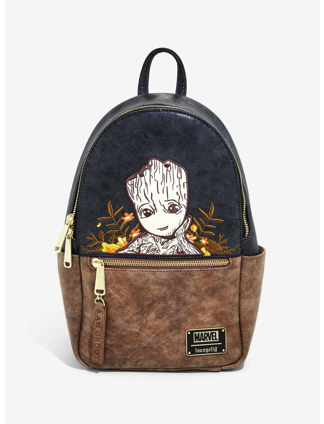 Loungefly Marvel Guardians of the Galaxy Groot Floral Mini Backpack - BoxLunch Exclusive, , hi-res