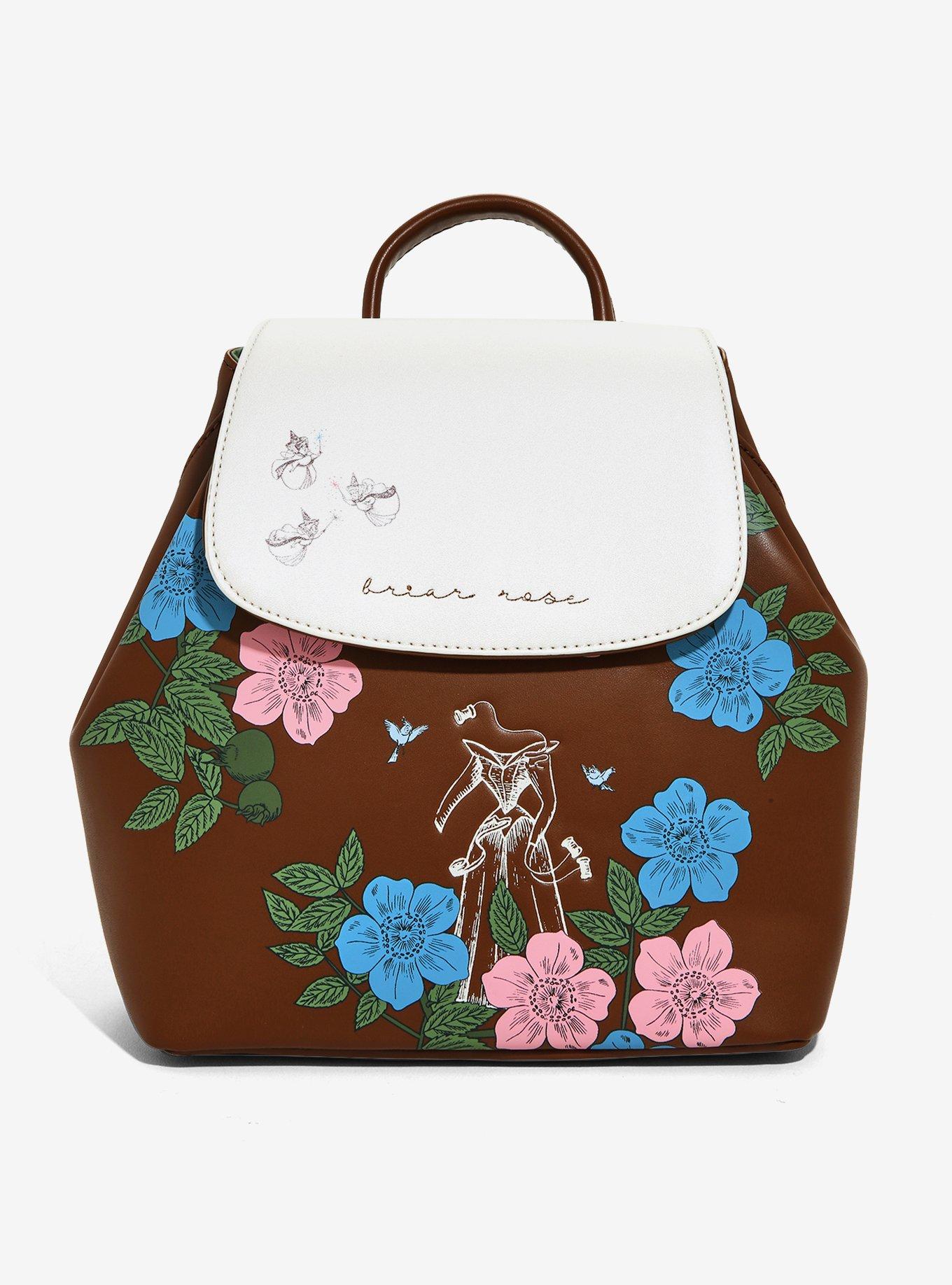 Loungefly x Disney Sleeping Beauty Briar Rose Aurora with Birds Crossbody  Bag (One Size, Multicolored): Handbags: .com