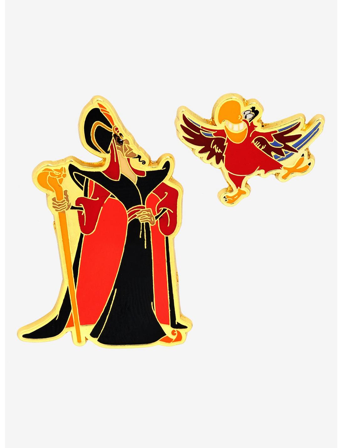 Disney Aladdin Jafar and Iago Enamel Pin Set - BoxLunch Exclusive, , hi-res