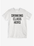Drinking Class Hero T-Shirt, WHITE, hi-res
