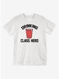 Drinking Class Hero Cup T-Shirt, WHITE, hi-res