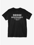 Responsibly T-Shirt, BLACK, hi-res