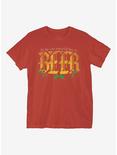 Wonderful Time For Beer T-Shirt, RED, hi-res