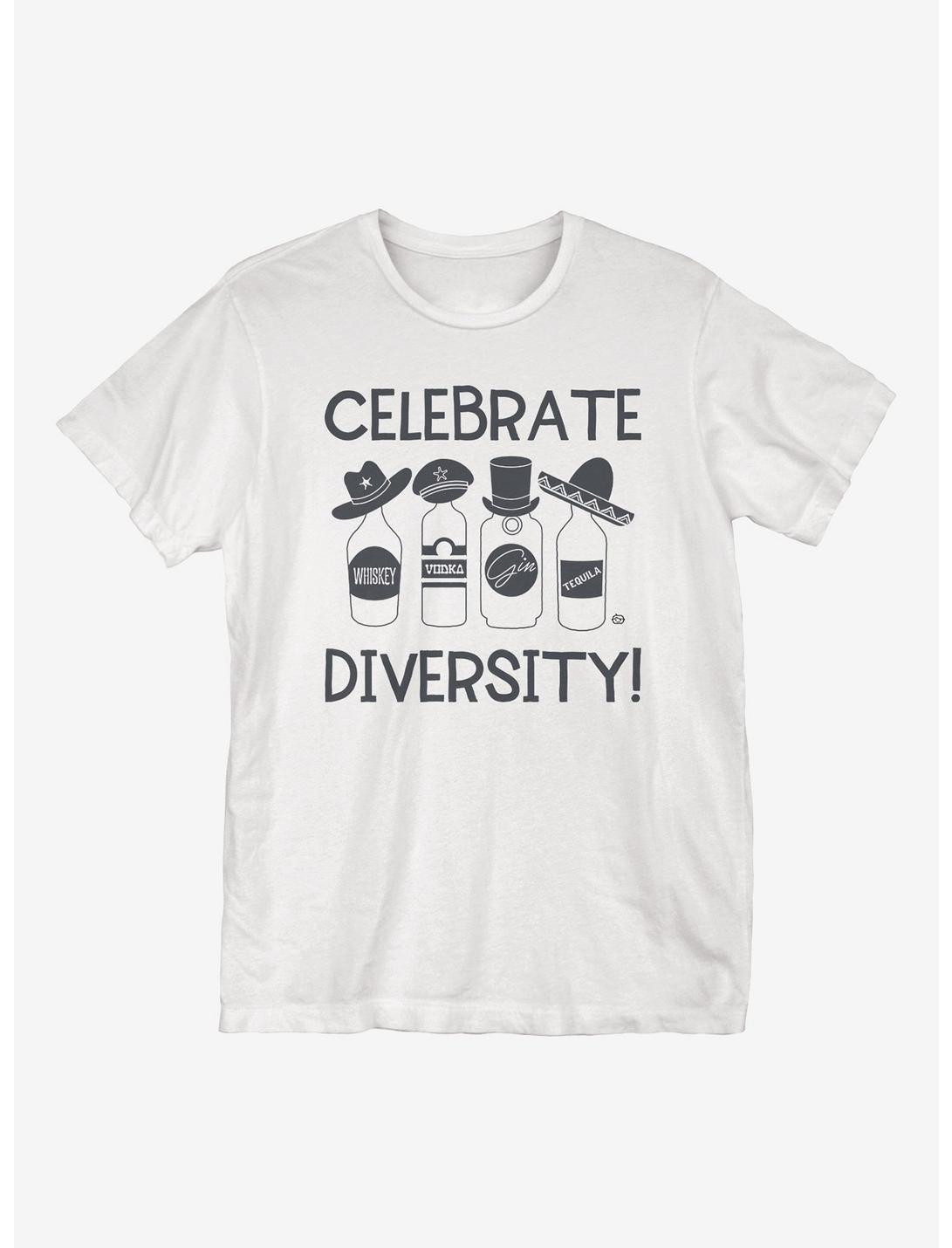 Celebrate Diversity T-Shirt, WHITE, hi-res
