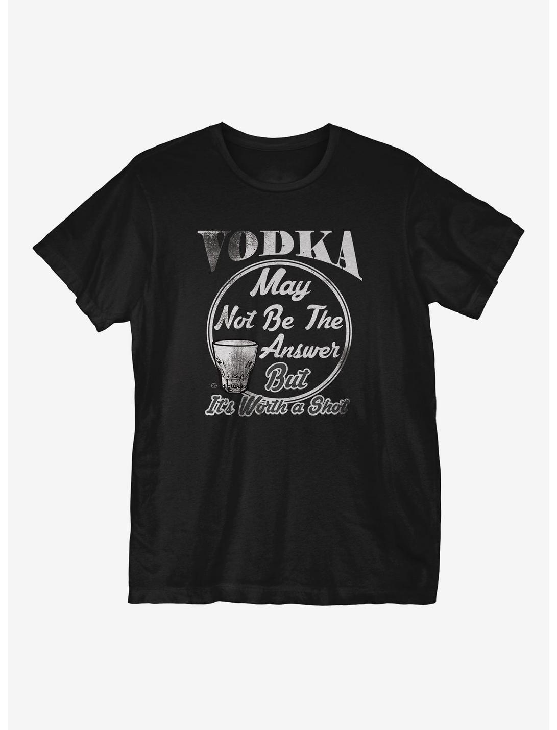 Worth A Shot Vodka T-Shirt, BLACK, hi-res