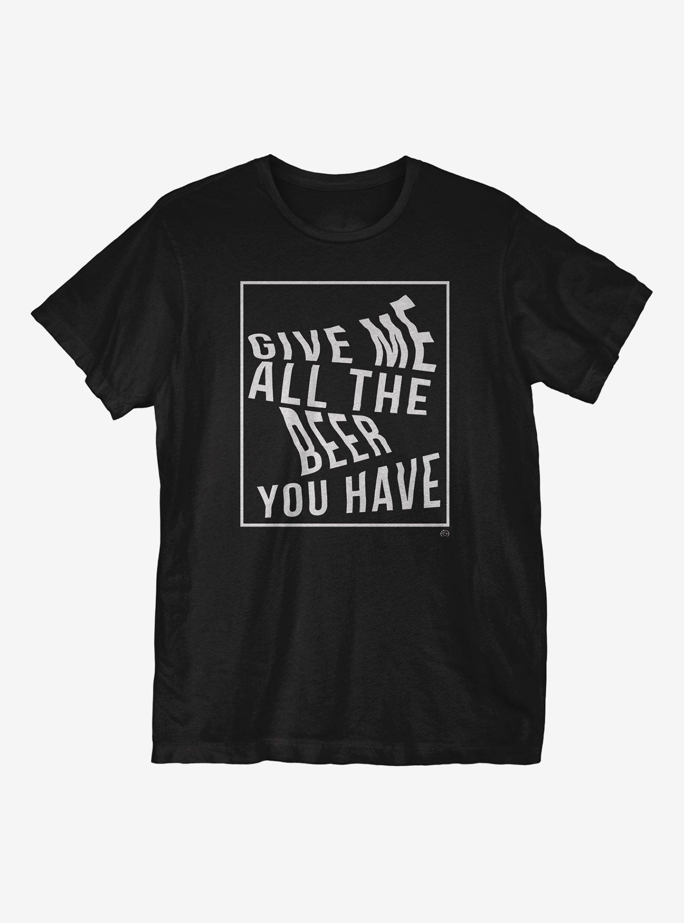 All The Beer T-Shirt - BLACK | Hot Topic