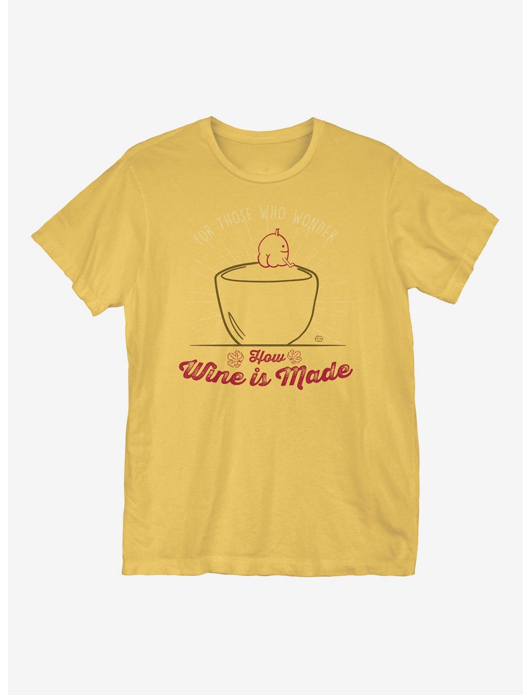 How Wine is Made T-Shirt, SPRING YELLOW, hi-res