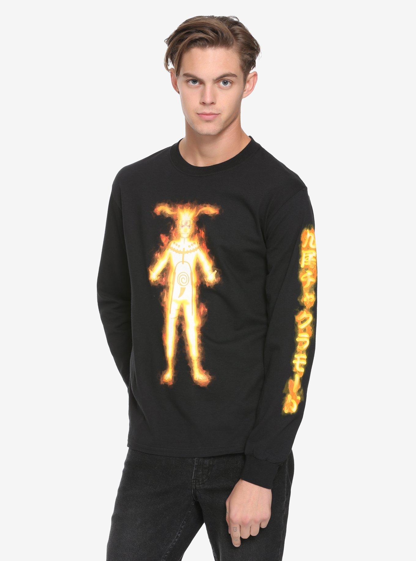 Naruto Nine Tails Chakra Mode T-Shirt, ORANGE, hi-res