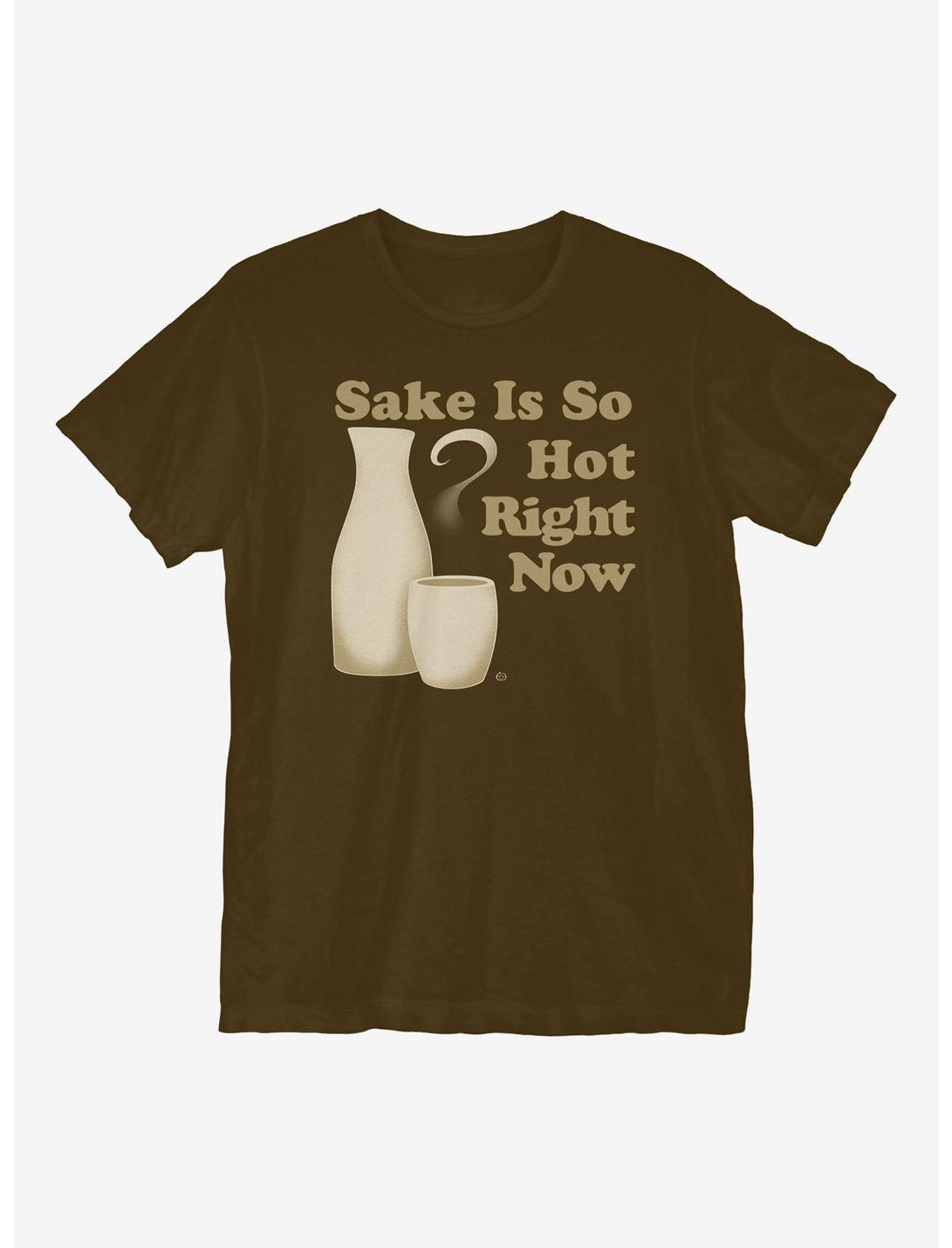 Sake Is So Hot T-Shirt, CHOCOLATE, hi-res