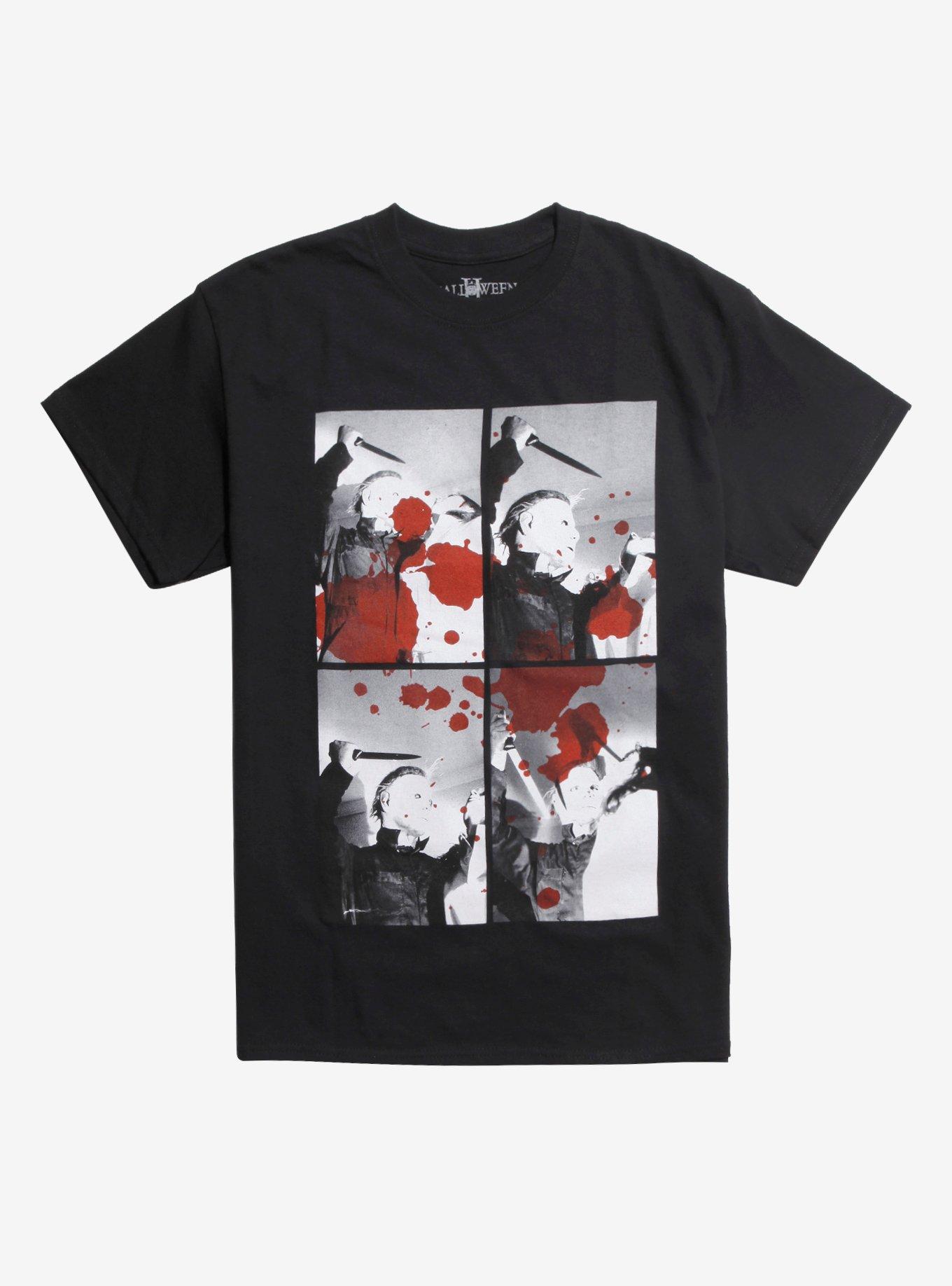 Halloween II Michael Myers Stab Photo T-Shirt, MULTI, hi-res