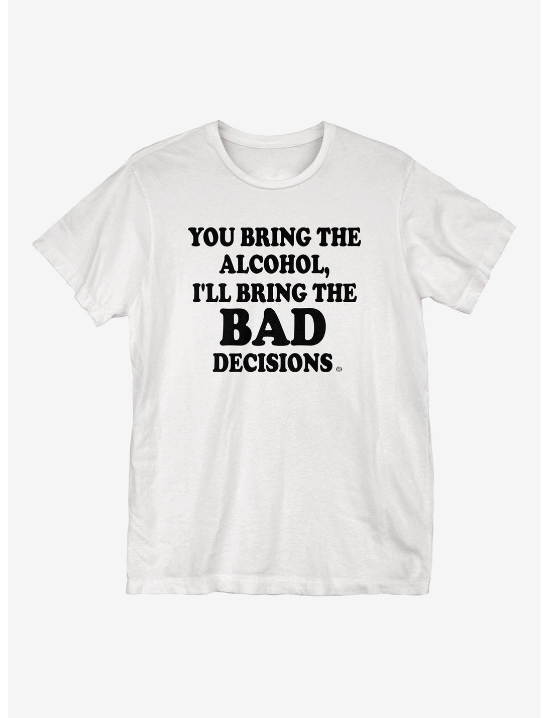Bad Decisions T-Shirt, WHITE, hi-res
