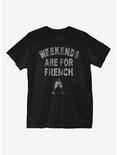 Weekends Are For French T-Shirt, BLACK, hi-res