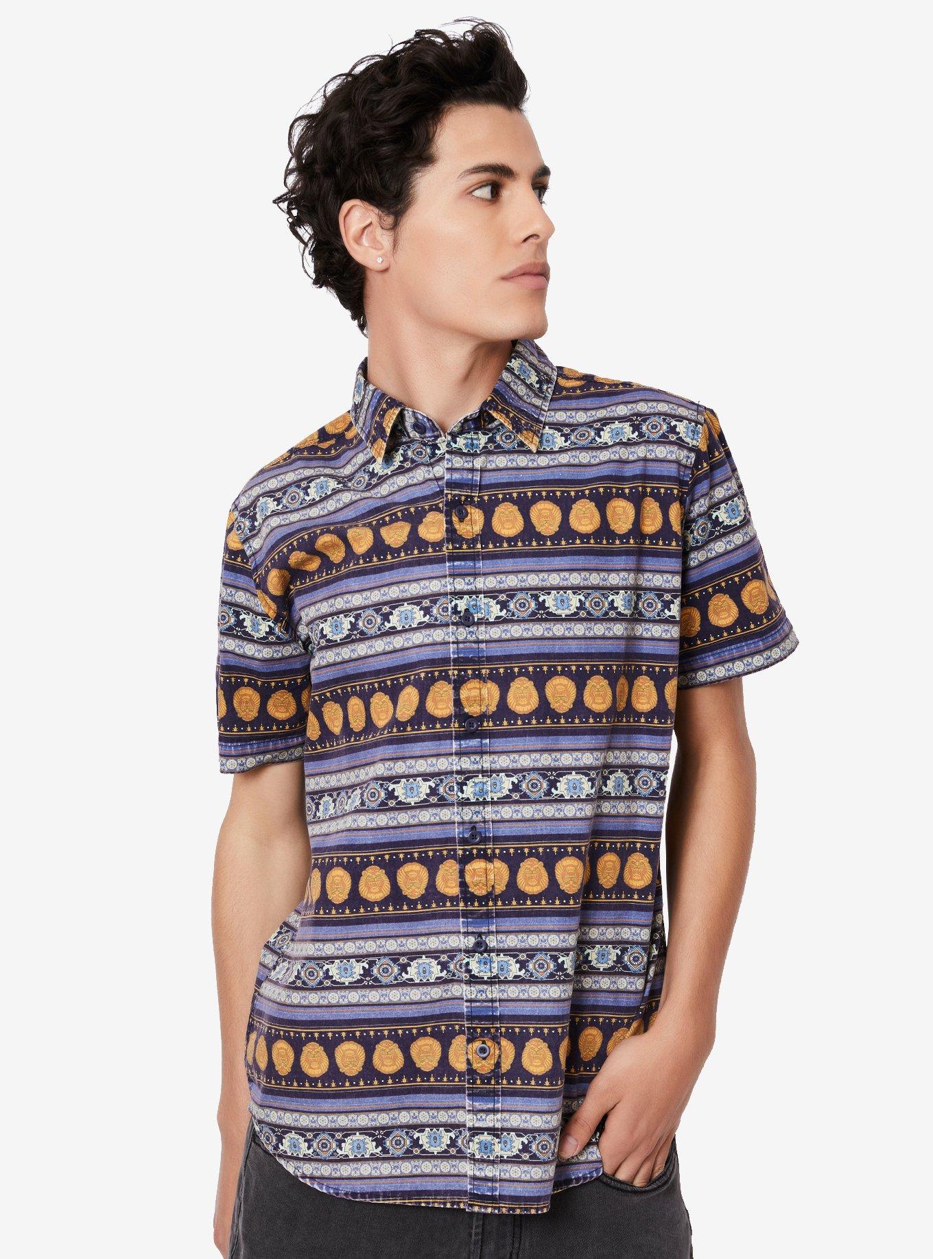 Our Universe Disney Aladdin Magic Carpet Woven Button-Up, MULTI, hi-res