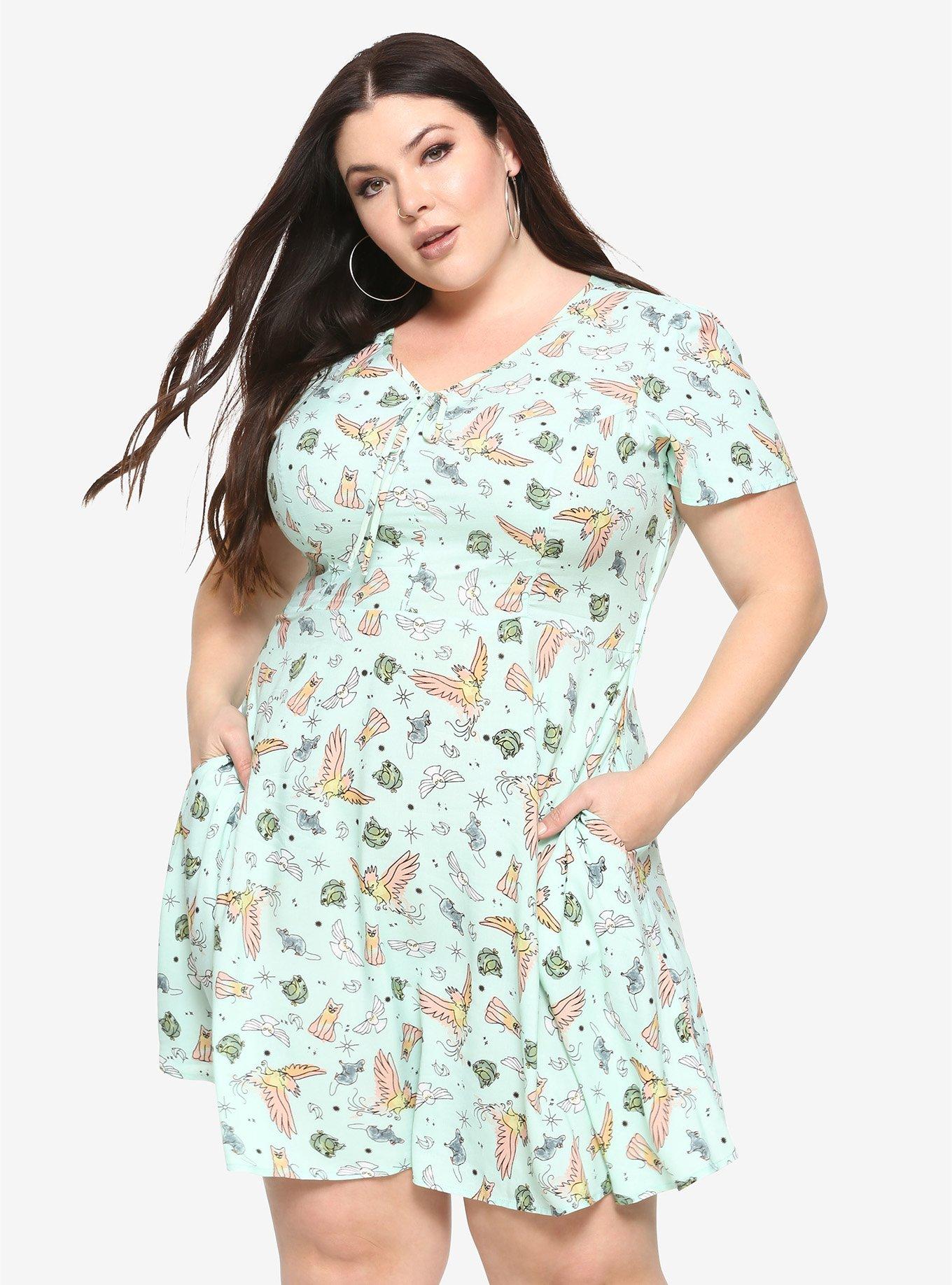 Harry Potter Magical Pets Dress Plus Size, BLUE, hi-res