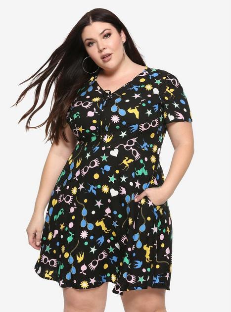 Harry Potter Luna Lovegood Icons Dress Plus Size | Hot Topic