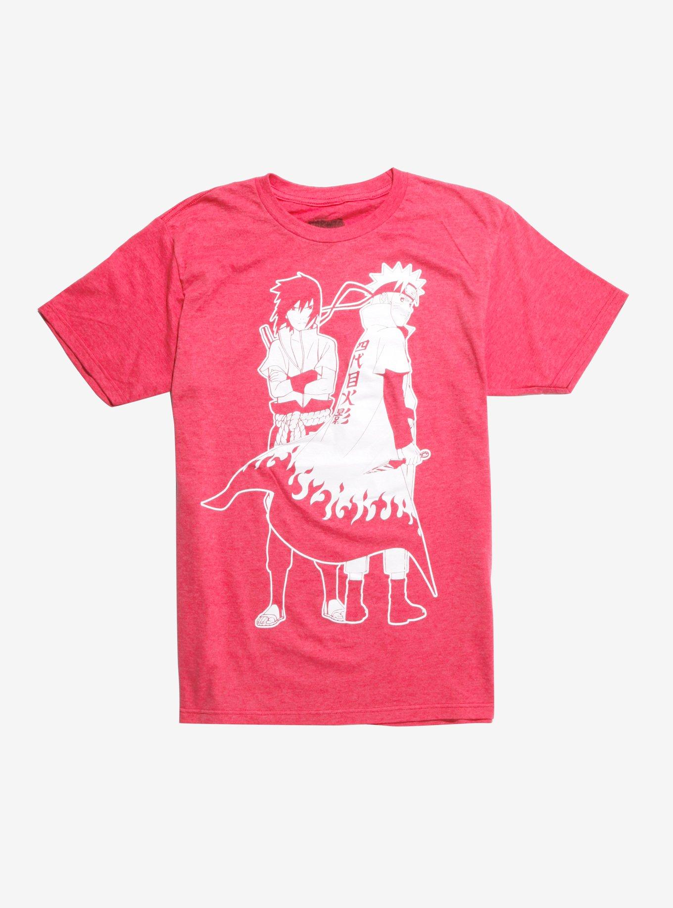 Naruto Shippuden Naruto & Sasuke T-Shirt, WHITE, hi-res