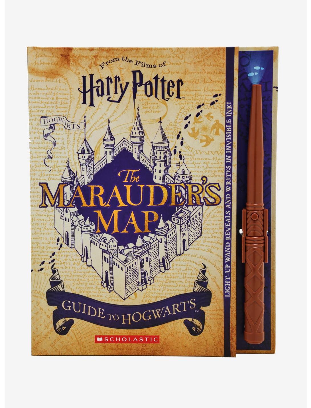 Harry Potter Marauder's Map Guide To Hogwarts Book With Light-Up Wand, , hi-res