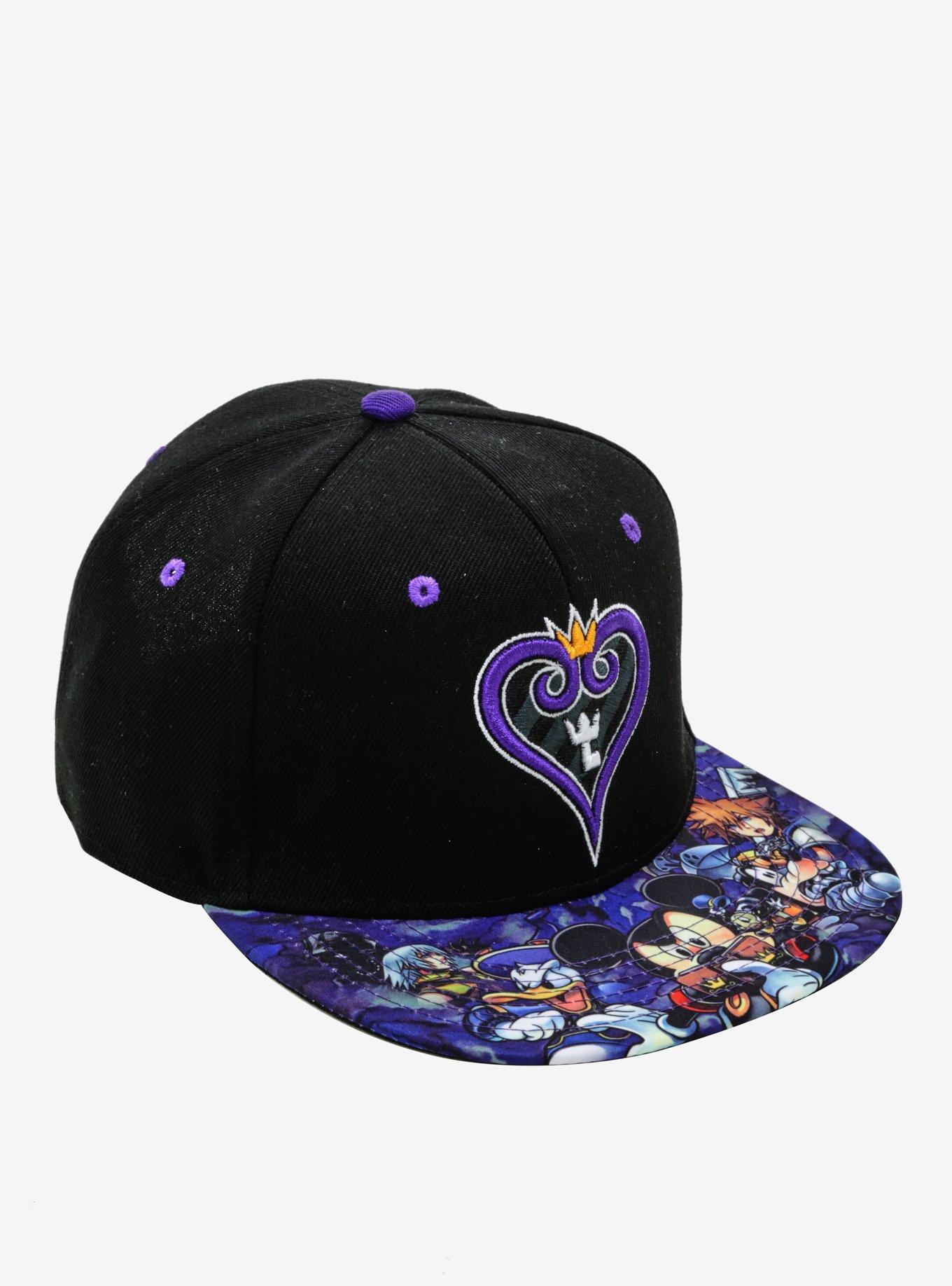 【レア】KINGDOM HEARTS 帽子(キャップ) Disney Kingdom Hearts Sublimated Bill Snapback Hat | Hot Topic