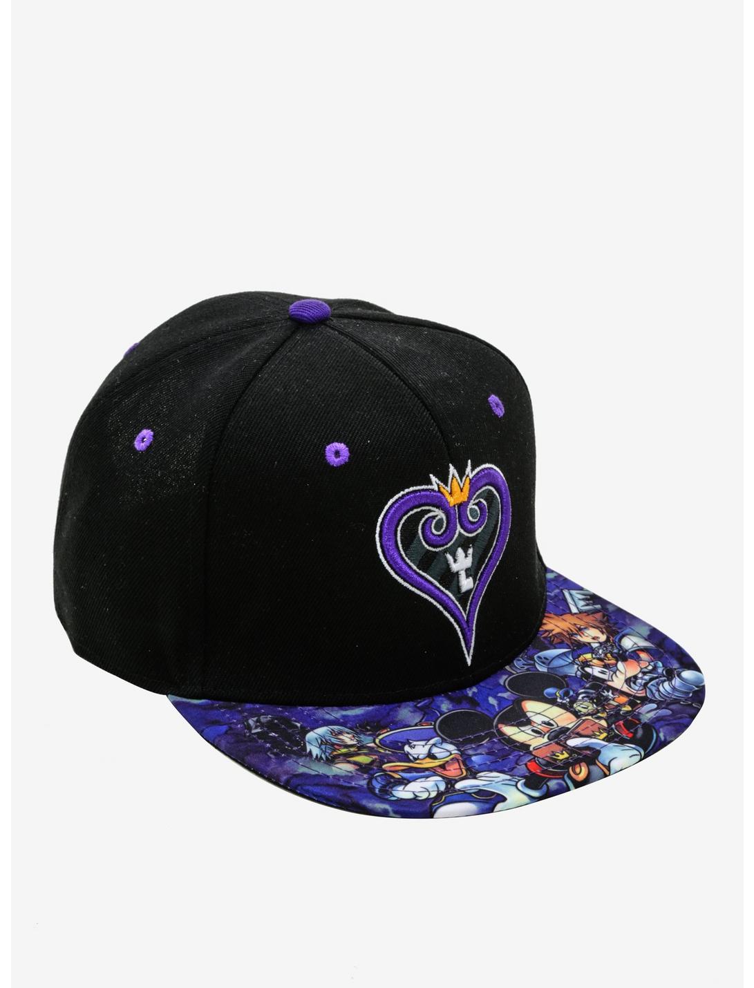 Disney Kingdom Hearts Sublimated Bill Snapback Hat, , hi-res