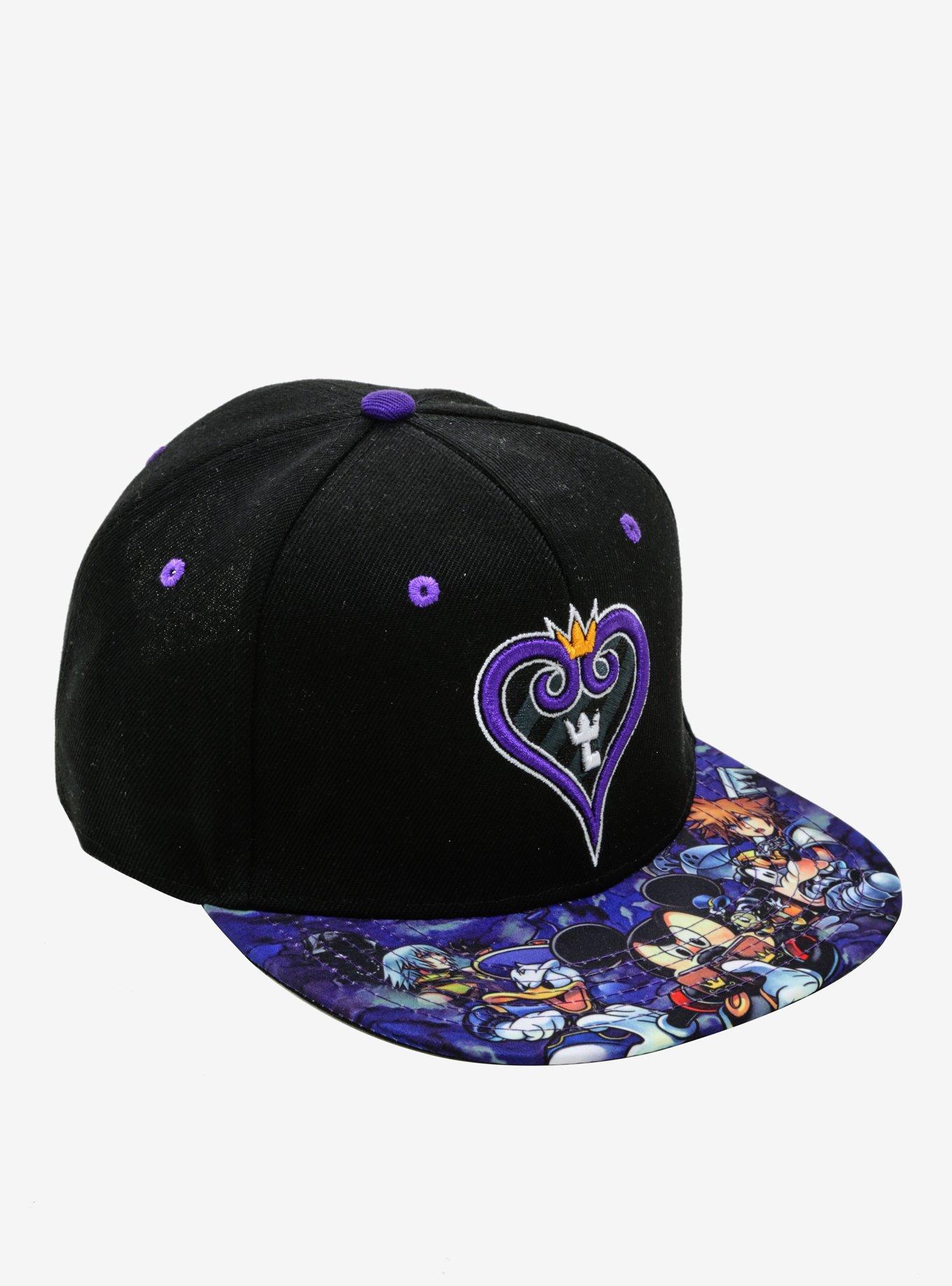 Disney Kingdom Hearts Sublimated Bill Snapback Hat, , hi-res