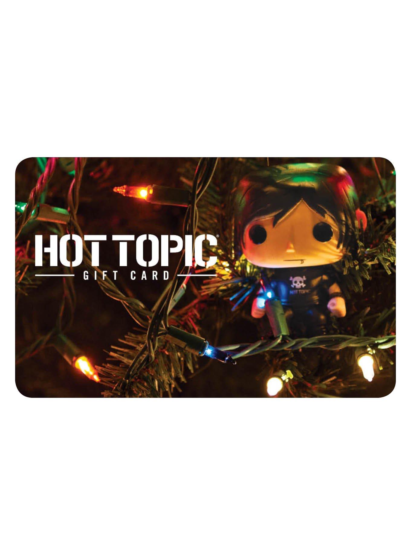 GC HOT TOPIC GUY 10 Gift Card Hot Topic