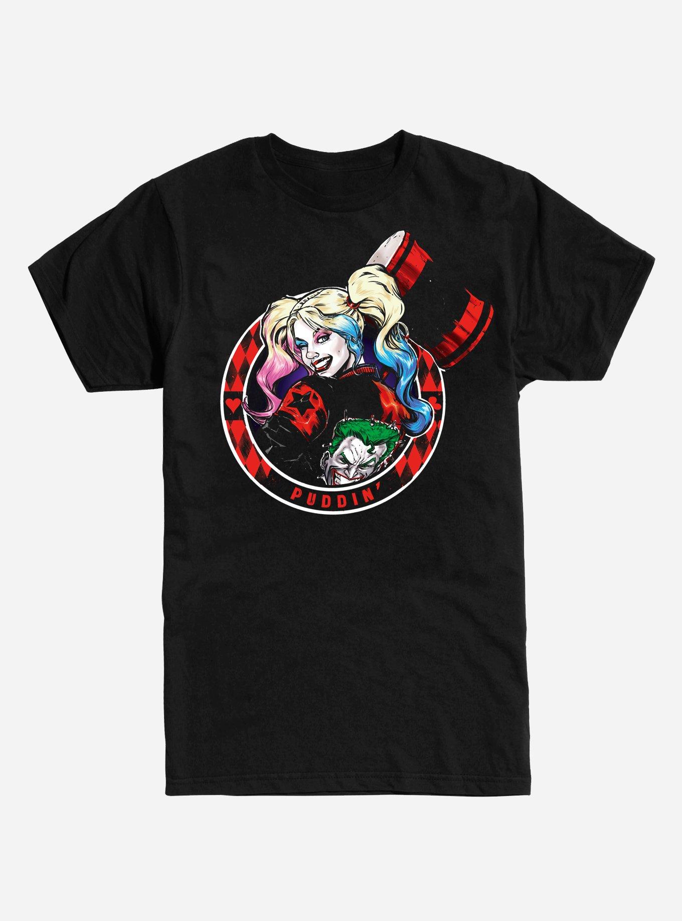 Dc Comics Harley Puddin T Shirt Hot Topic