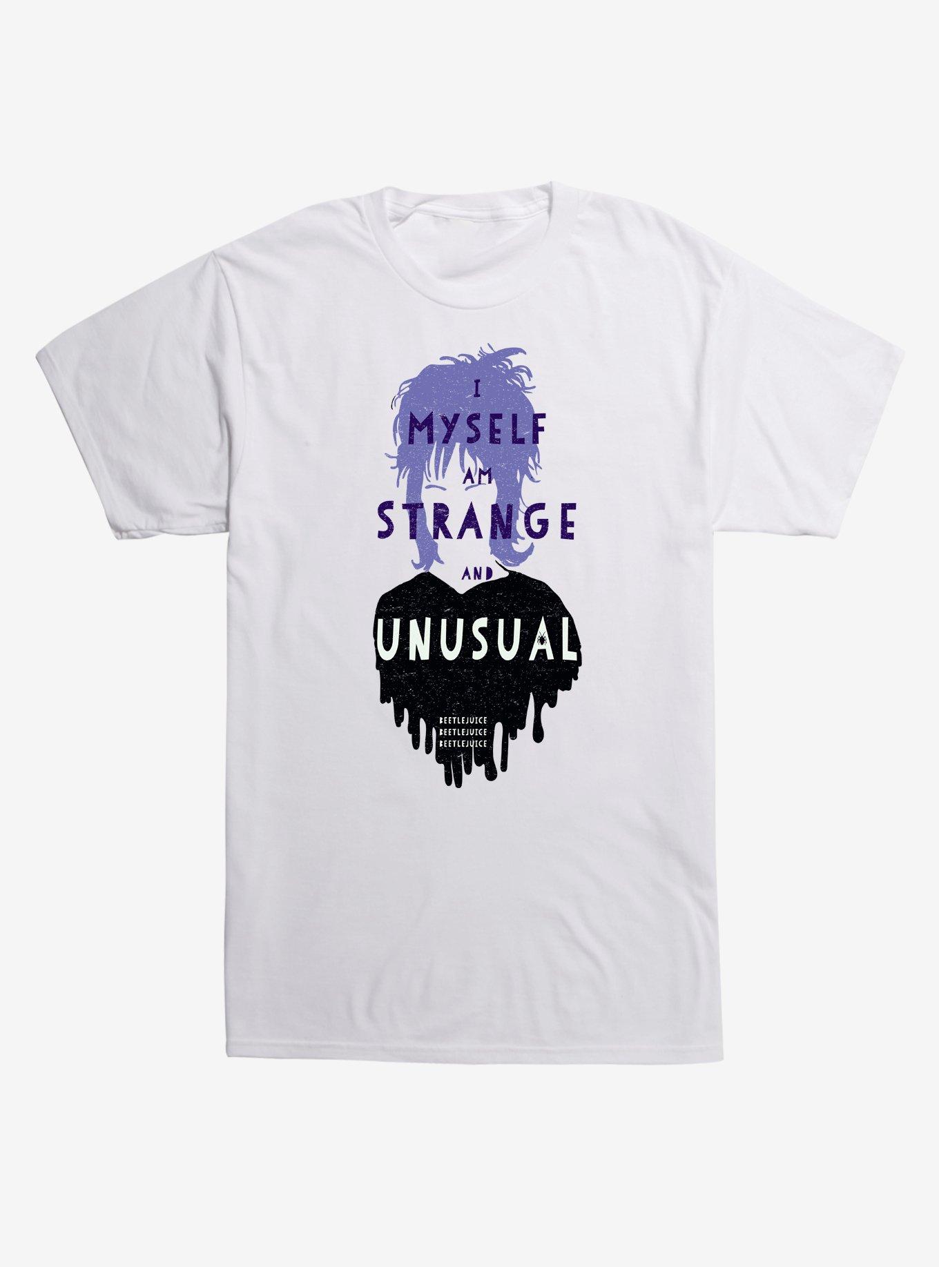 Beetlejuice Lydia Strange & Unusual T-Shirt, WHITE, hi-res