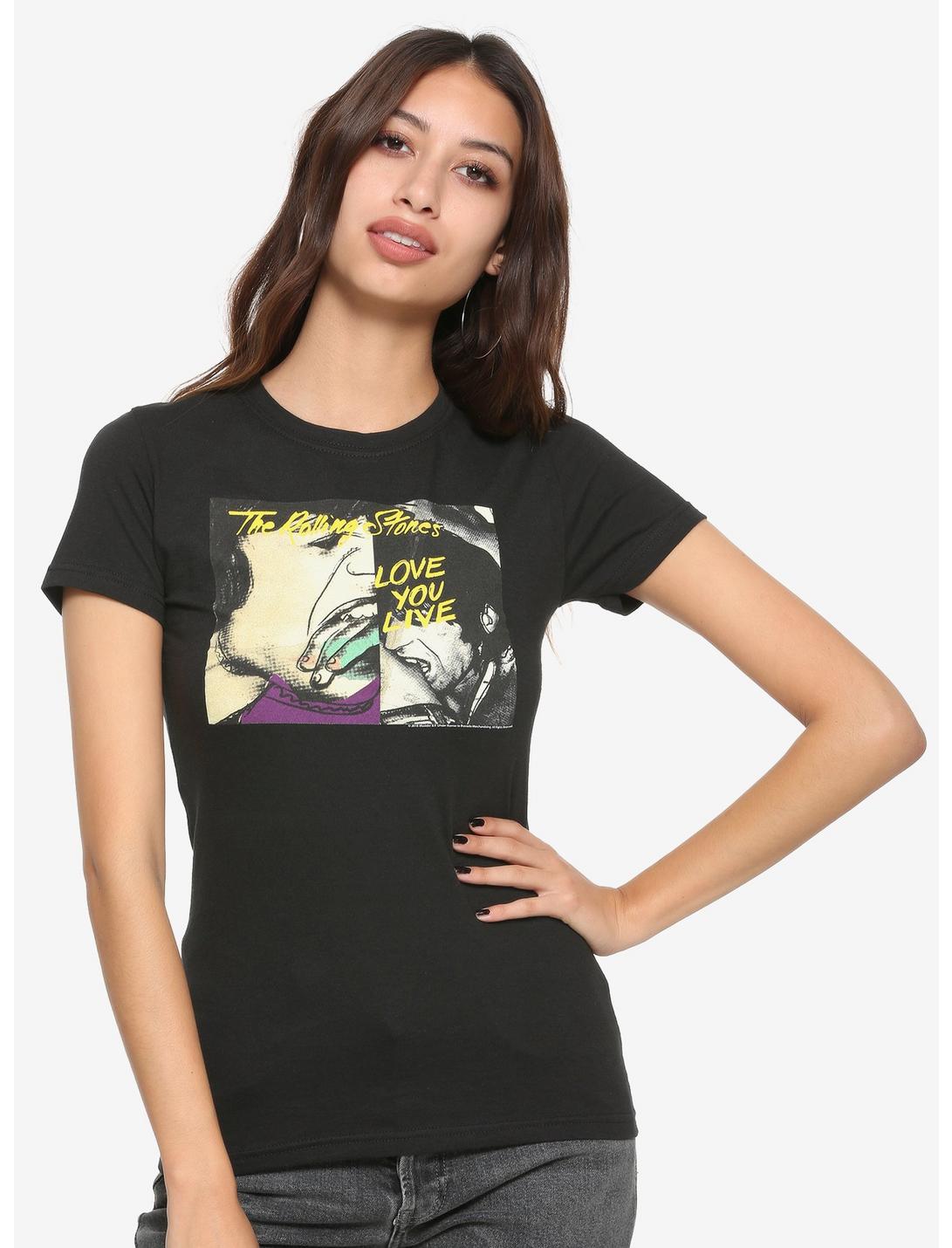 The Rolling Stones Love You Live Girls T-Shirt, BLACK, hi-res