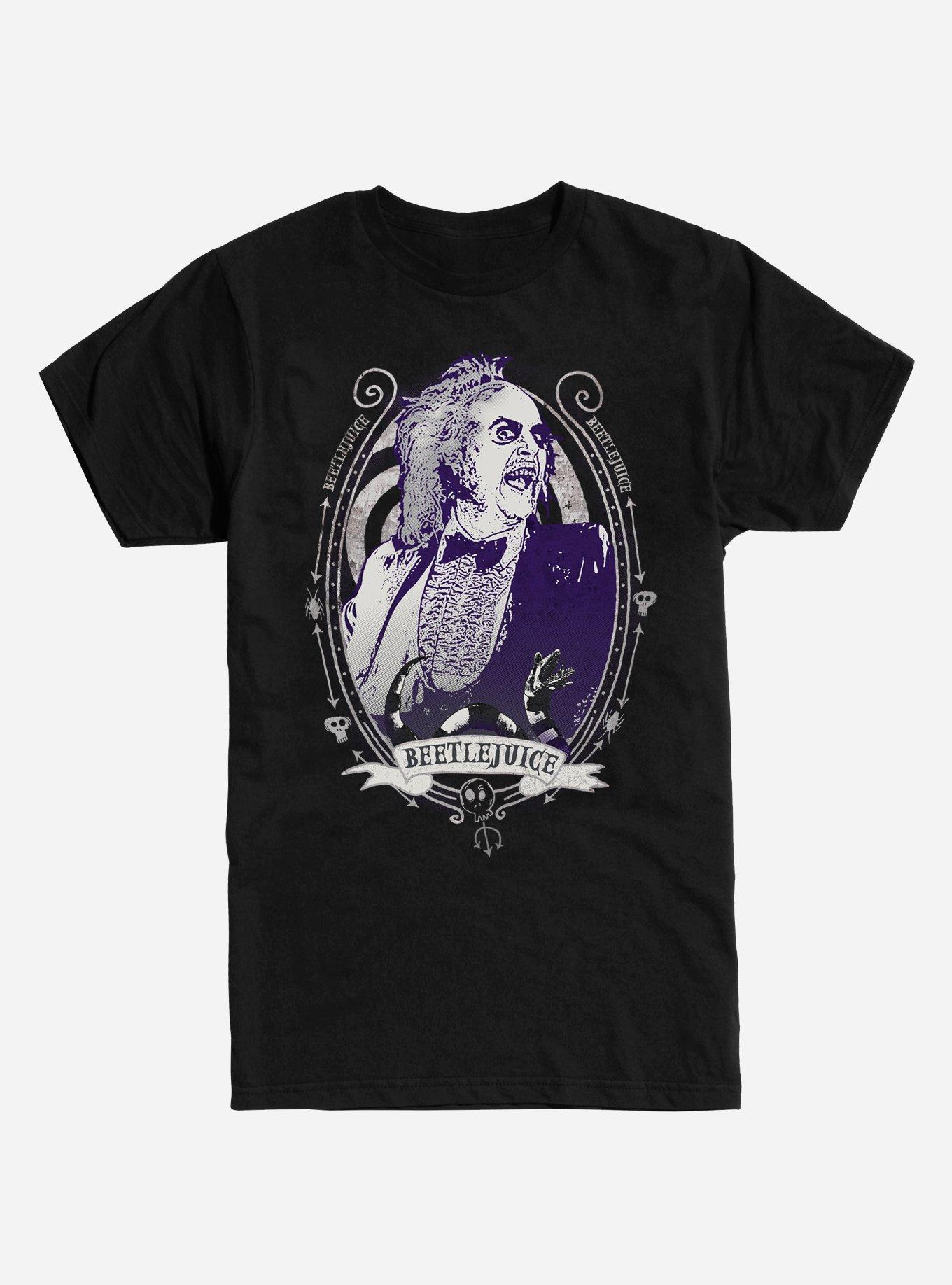 Beetlejuice Portrait T-Shirt, BLACK, hi-res