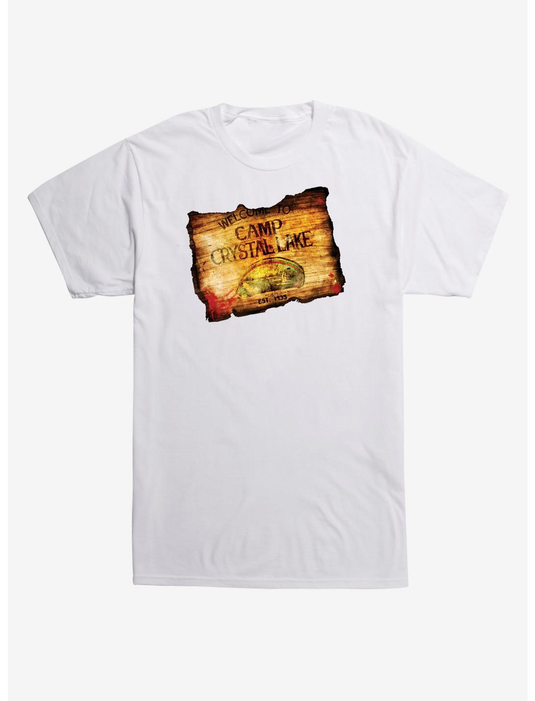 Friday the 13th Crystal Lake T-Shirt, WHITE, hi-res