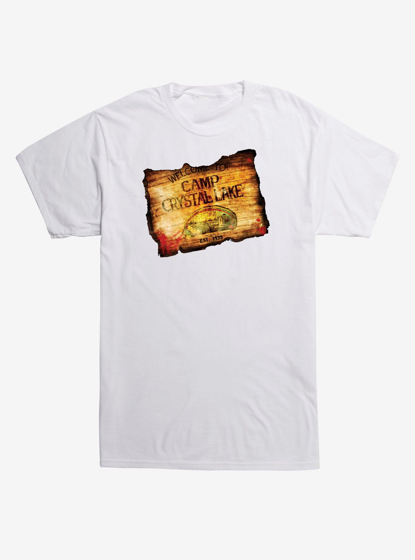 Friday the 13th Crystal Lake T-Shirt, WHITE, hi-res