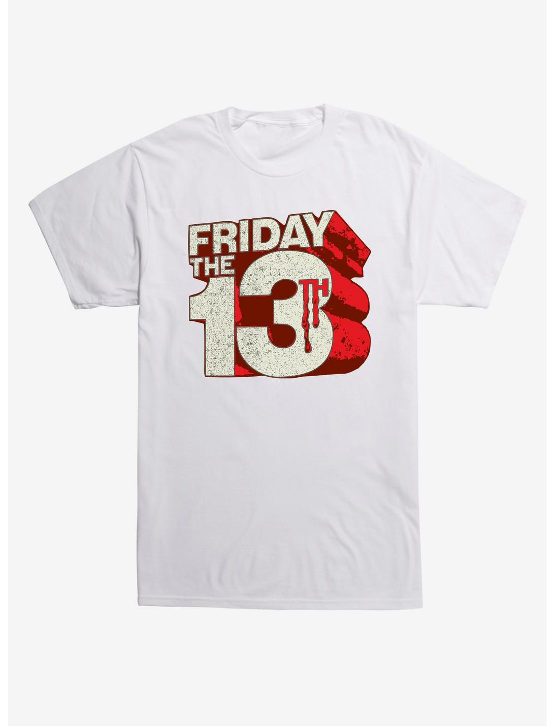 Friday the 13th Friday the 13th T-Shirt, WHITE, hi-res