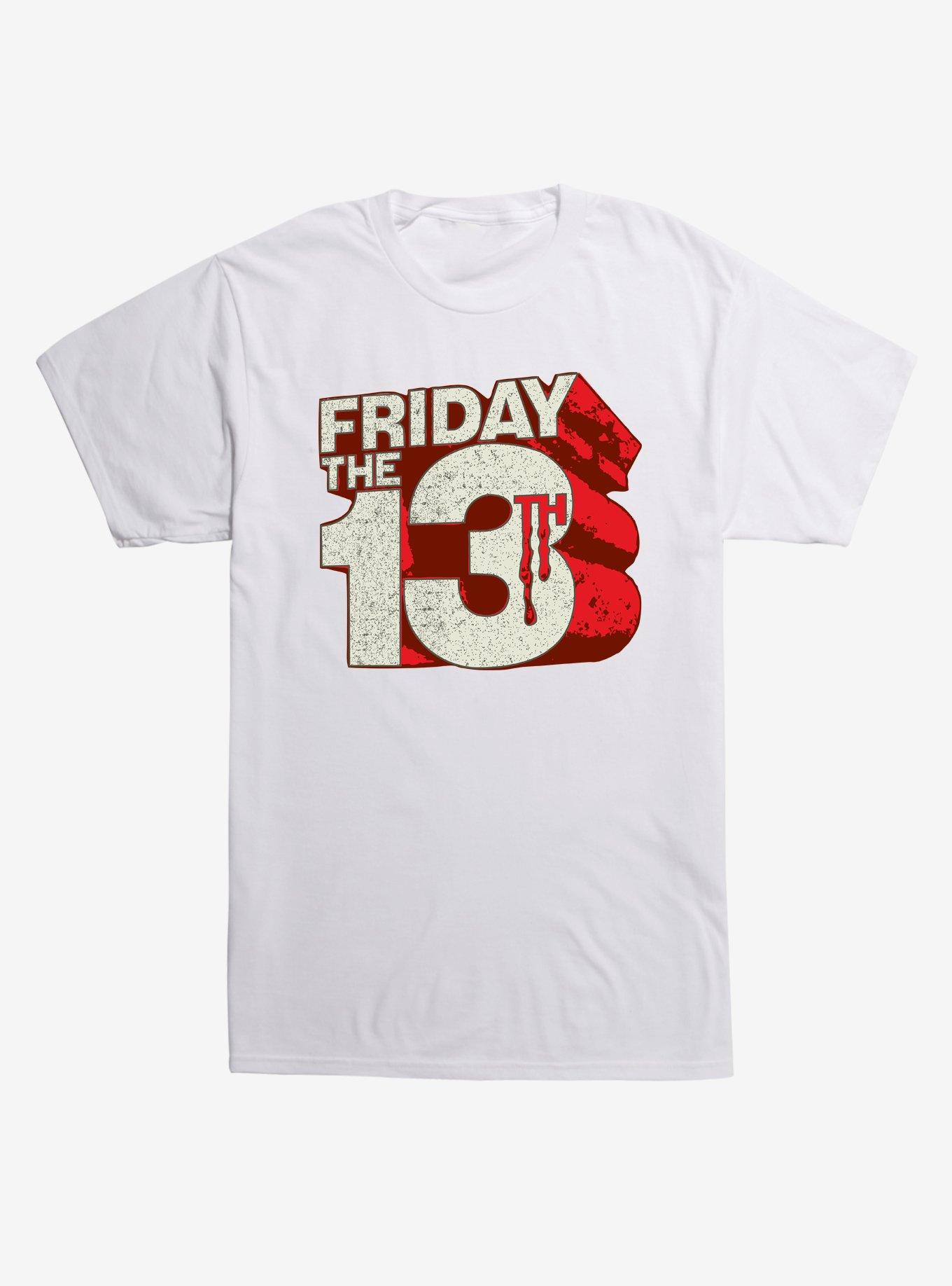 Friday The 13th Block Letters T-Shirt, , hi-res