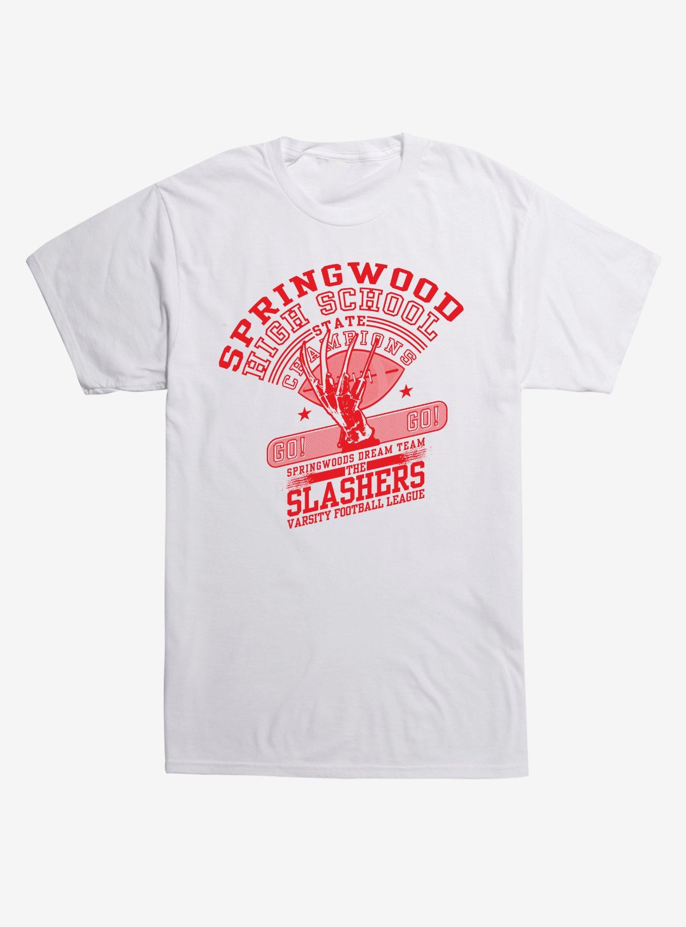 A Nightmare On Elm Street Slashers Varsity Football T-Shirt, , hi-res
