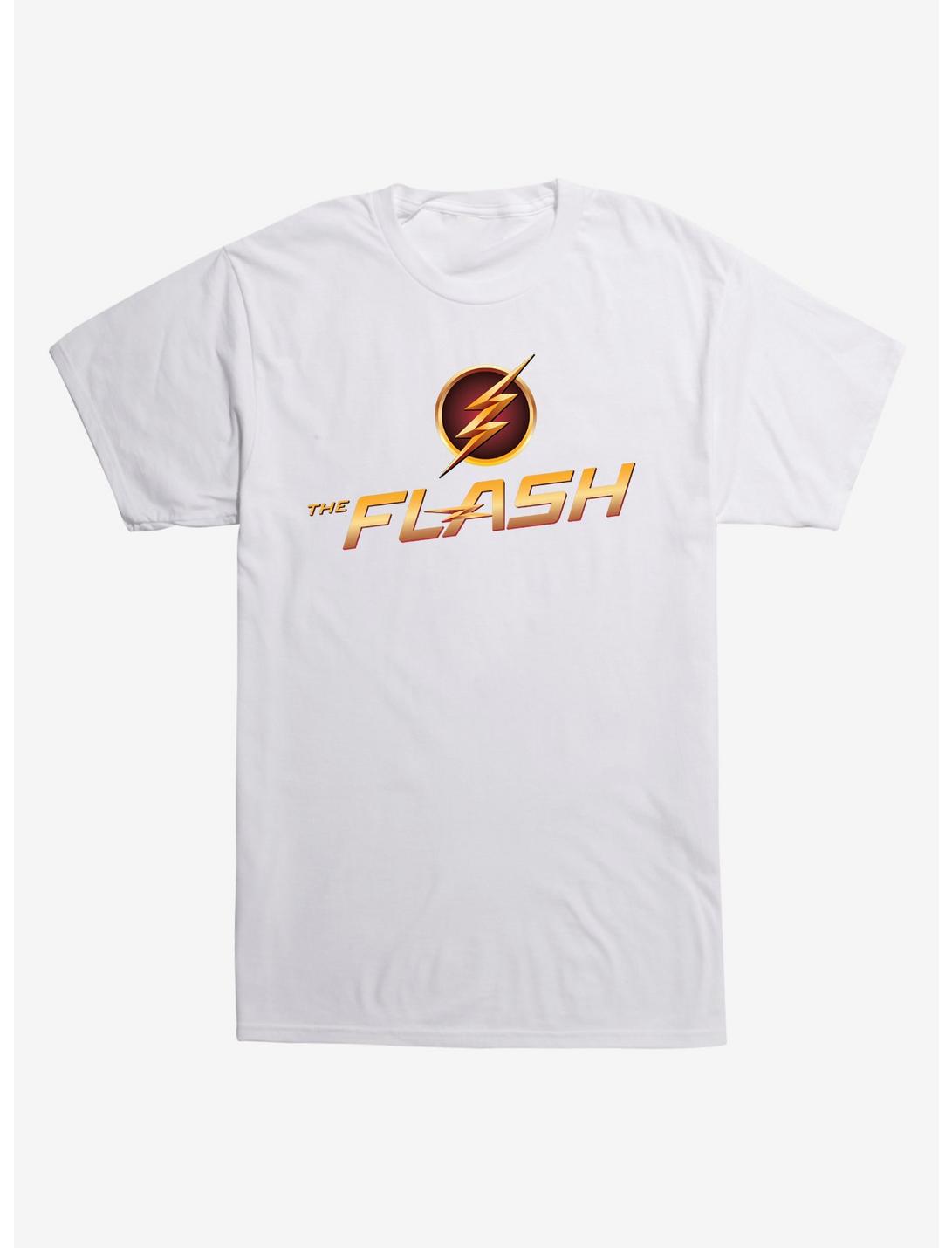 DC Comics The Flash Logo T-Shirt, WHITE, hi-res