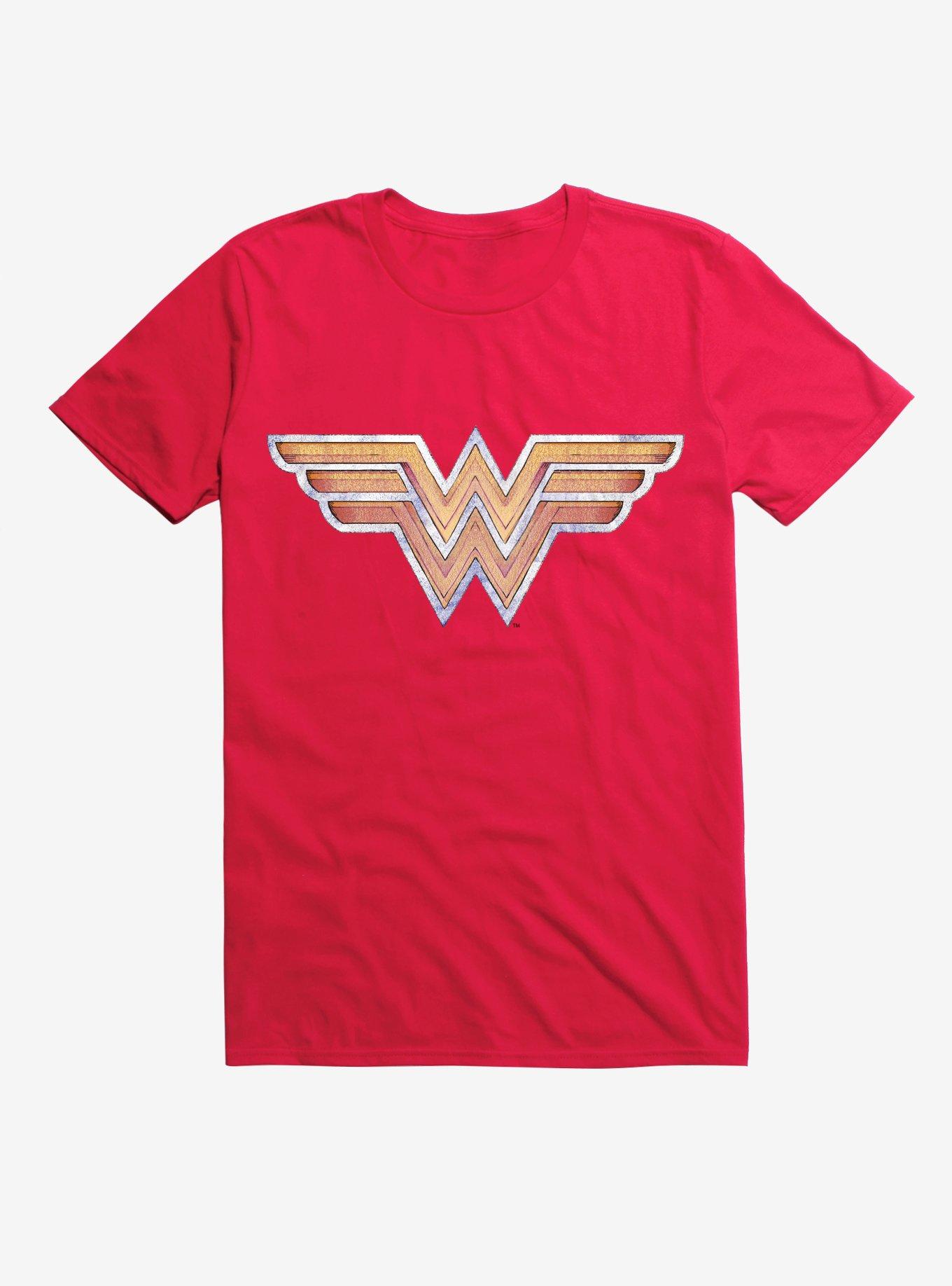 DC Comics Wonder Woman Logo Red T-Shirt | Hot Topic