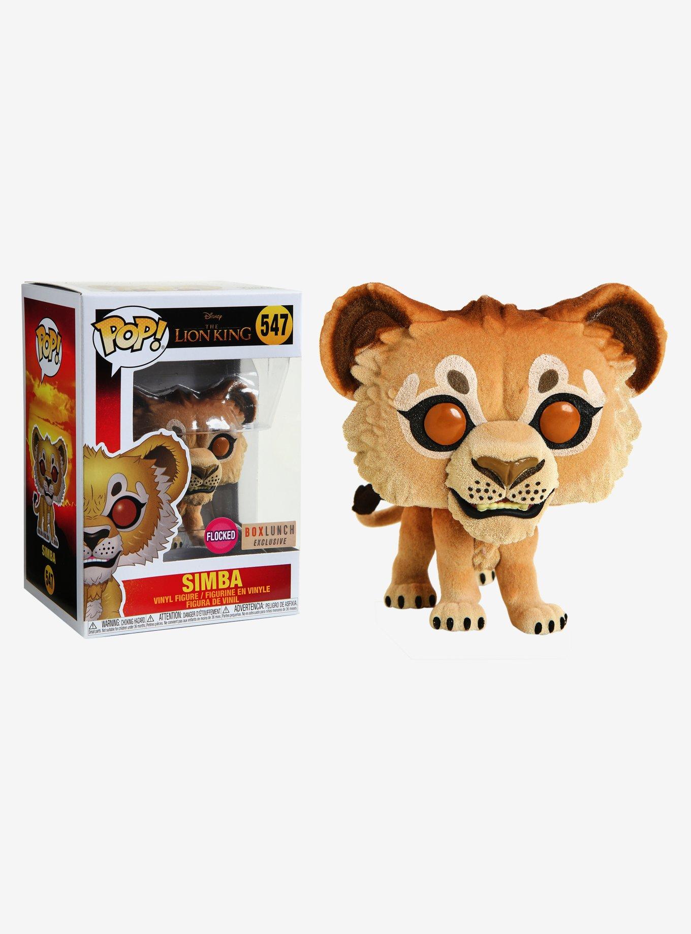 The Lion King Simba Flocked Funko Pop #547 Box Lunch Exclusive Disney New  In Box