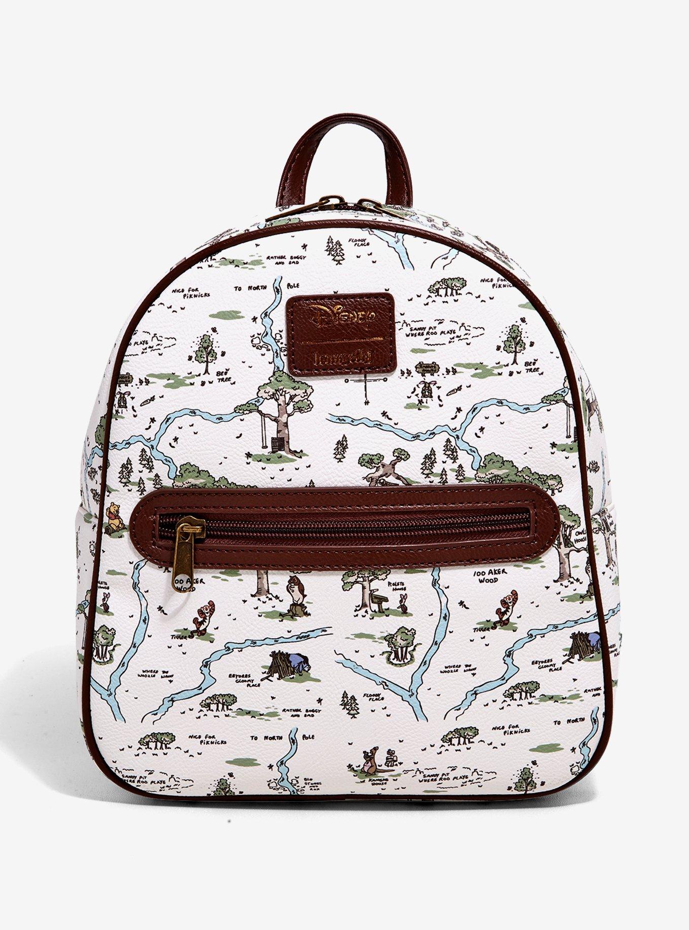 Loungefly disney winnie the pooh hundred acre wood map backpack new arrivals