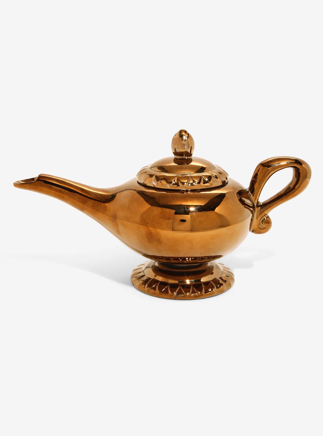 Gold Aladdin Genie Lamp Incense Message Holder (Lamp Only