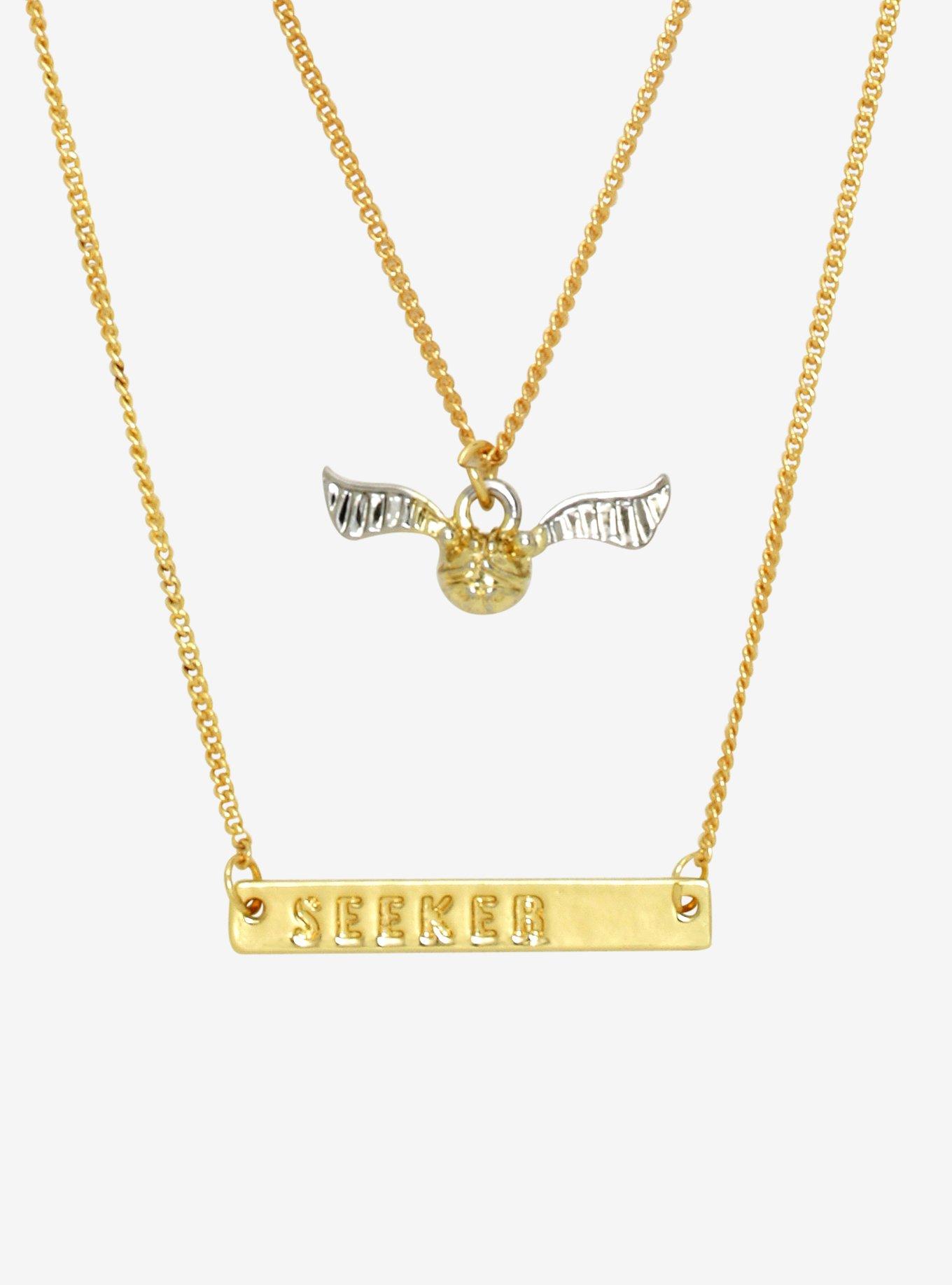 Harry Potter Seeker & Snitch Necklace, , hi-res