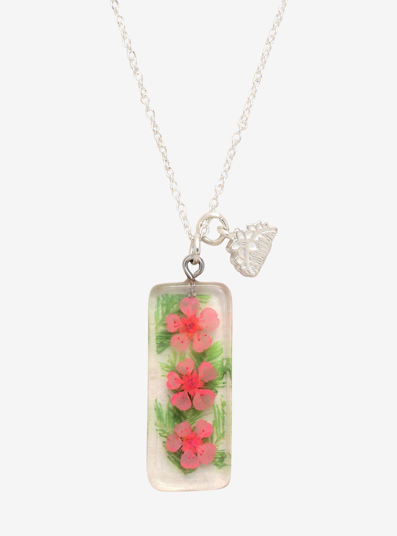 Disney Mulan Cherry Blossom Necklace, , hi-res